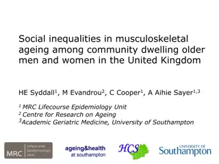 Social Inequalities in Musculoskeletal Ageing Among UK Older Adults