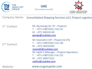 Consolidated Shipping Services LLC: Project Logistics Expertise Since 2012