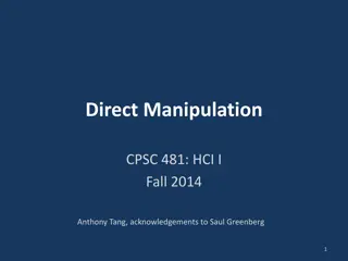 Direct Manipulation in HCI