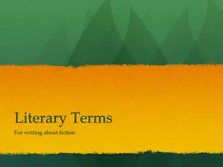 Essential Literary Terms for Fiction Writing