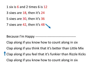 Fun with Counting: Celebrating Sixes in a Musical Journey