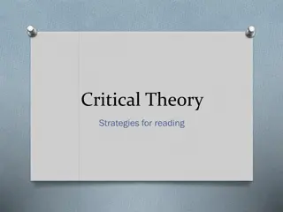 Critical Theory Strategies in Literary Analysis