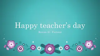 Heartfelt Tribute to Teachers on Teachers' Day