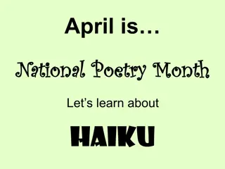 Explore Haiku Poetry in National Poetry Month