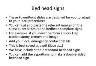 Customizable Bedhead Signs for Medical Facilities