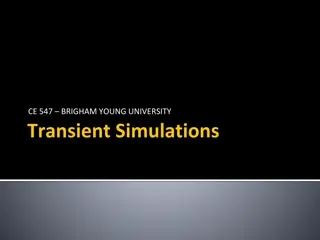 Transient Simulations in MODFLOW