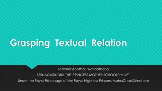 Textual Relations in Language Teaching