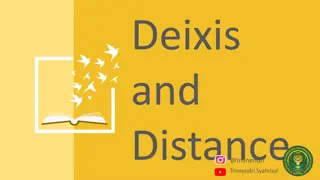 Deixis: Pointing via Language