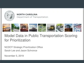 Public Transportation Scoring and Project Categories: Enhancing Mobility in NC