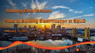 Building Electrification Initiatives at Sacramento Municipal Utility District (SMUD)