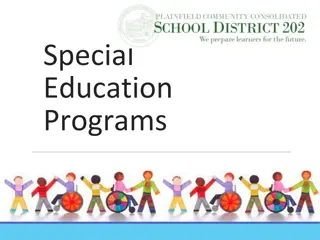 Special Education Programs and Services