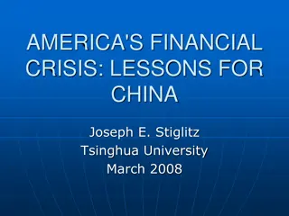 Lessons from America's Financial Crisis for China