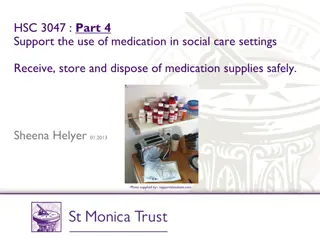 Safe Medication Handling in Social Care Settings