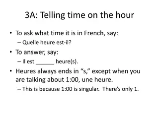 French Time Telling Guide: Mastering the Hour