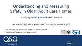 Understanding and Measuring Safety in Older Adult Care Homes: A Scoping Review