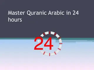 Master Quranic Arabic in 24 Hours - Surah Baqrah Lessons