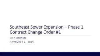 Southeast Sewer Expansion Phase 1 Contract Changes Overview