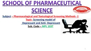 Depression and Antidepressant Drug Classification