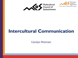 Workshop on Developing Intercultural Competency by Carolyn Petersen