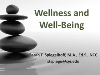 Understanding Wellness and Well-Being: Models and Concepts