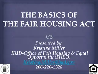 The Fair Housing Act