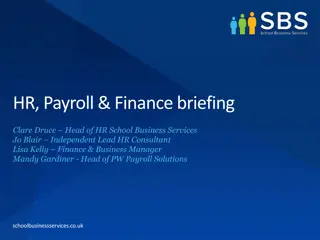 Insights into HR, Payroll, and Finance Briefing for School Business Services