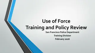 San Francisco Police Department Training Updates 2016