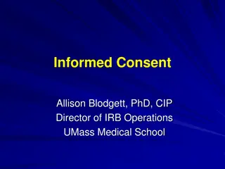 Informed Consent in Research