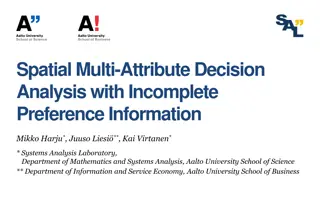 Spatial Multi-Attribute Decision Analysis with Incomplete Preference Information