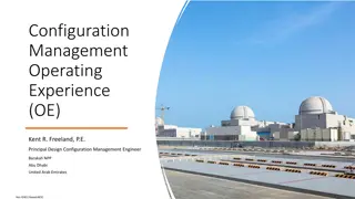 Insights into Operating Experience and Configuration Management in Nuclear Power Plants