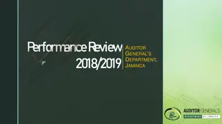 Performance Review 2018/2019 Auditor General's Department, Jamaica