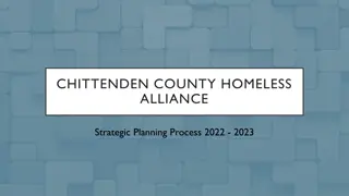 Chittenden County Homeless Alliance Strategic Planning Process 2022-2023