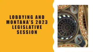 Lobbying and Registration Requirements in Montana's 2023 Legislative Session