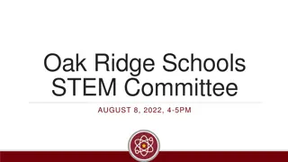 Oak Ridge Schools STEM Committee Meeting Highlights