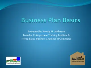 Business Plan Overview by Beverly H. Anderson