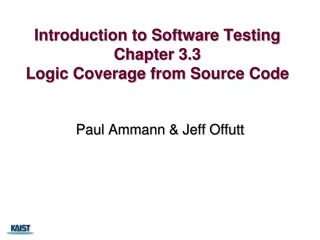 Understanding Logic Coverage in Software Testing