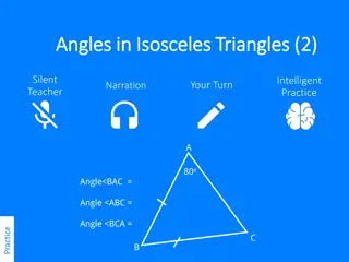 Angles in Isosceles Triangles