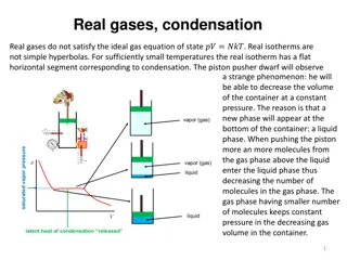 Real Gases and Condensation Phenomenon