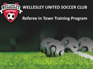 Wellesley United Soccer Club Referee Program Information