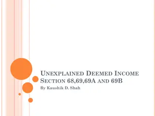 Understanding Unexplained Deemed Income Sections 68, 69, 69A, and 69B