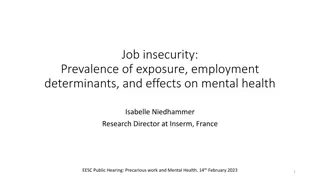 Job Insecurity and Its Impact on Mental Health