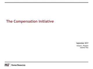 The Compensation Initiative Overview - Establishing Effective Staff Compensation Practices at MIT