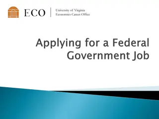 Federal Government Job Application Tips