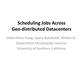 Job Scheduling Across Geo-distributed Datacenters