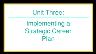 Strategic Career Plan Implementation: Navigating Job Campaigns and Employment Opportunities