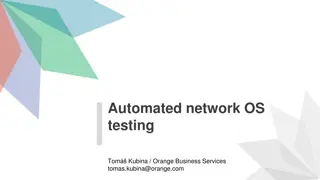 Automation in Network OS Testing at Orange Business Services