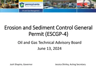 Oil and Gas Erosion Control Permit Updates