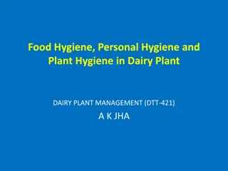 Importance of Personnel Hygiene in Dairy Plant Management