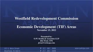 Westfield Redevelopment Commission Economic Development Areas Overview