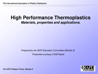 Understanding High Performance Thermoplastics: Materials, Properties, and Applications